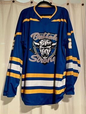 Men’s XL Buffalo Sabres 'Buffalo Strong' Tournament Hockey Jersey
